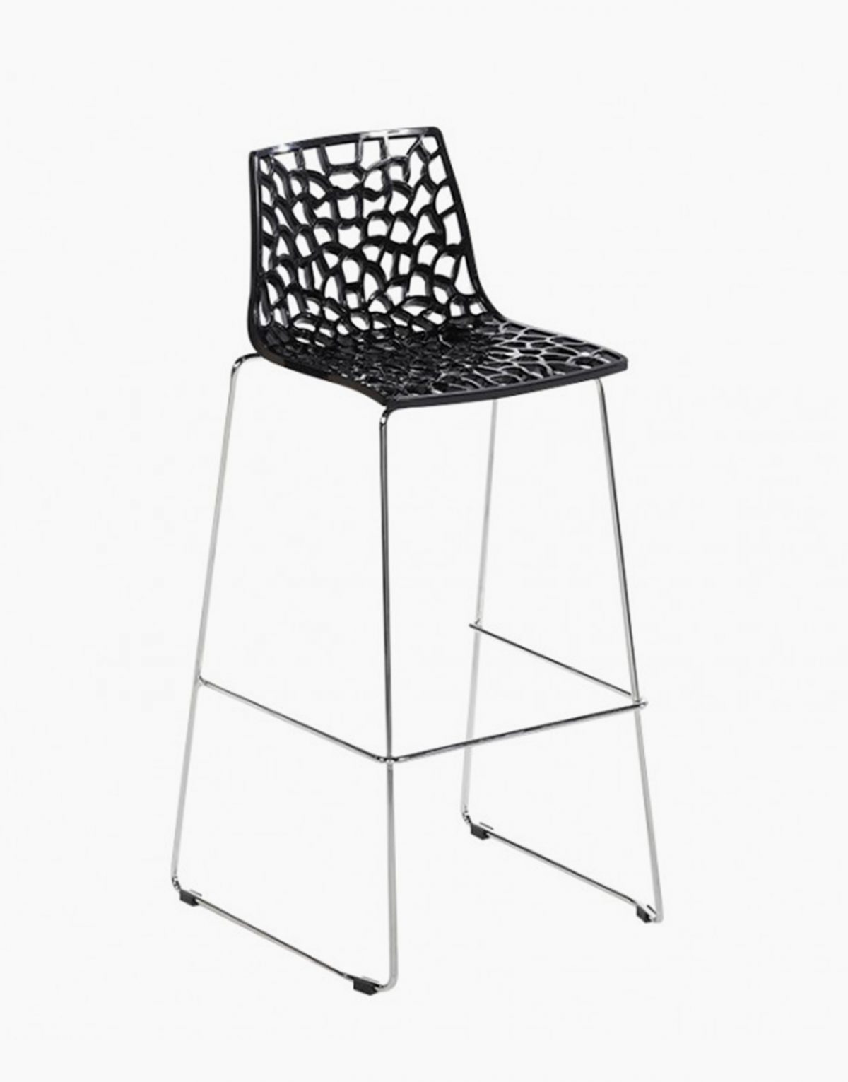 Tabouret de bar Spider noir - Lot de 4 – Image 3