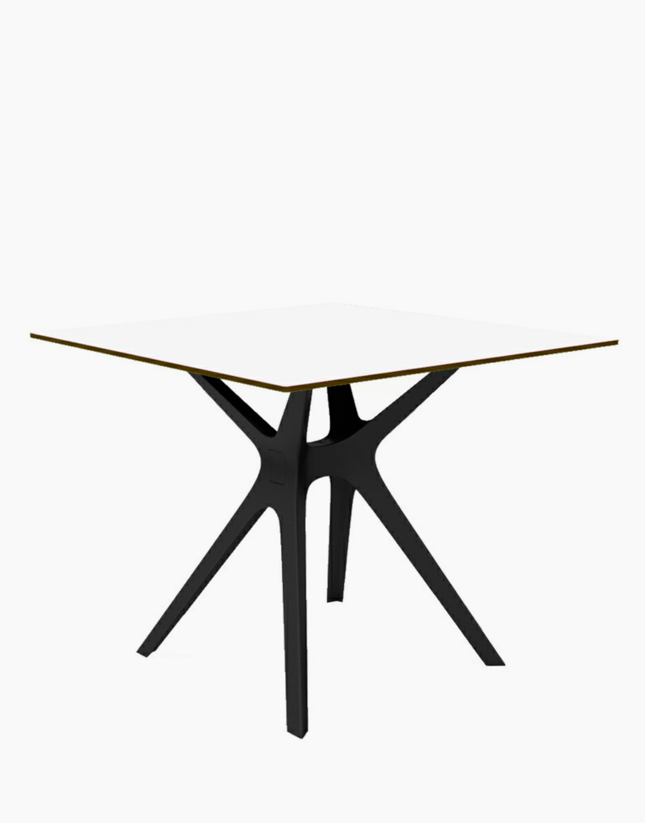 Acheter la Table carrée Vela plateau blanc phénolique compact de la Marque Resol. Une solution Design pour les restaurants, hôtels, agence architecte, airbnb