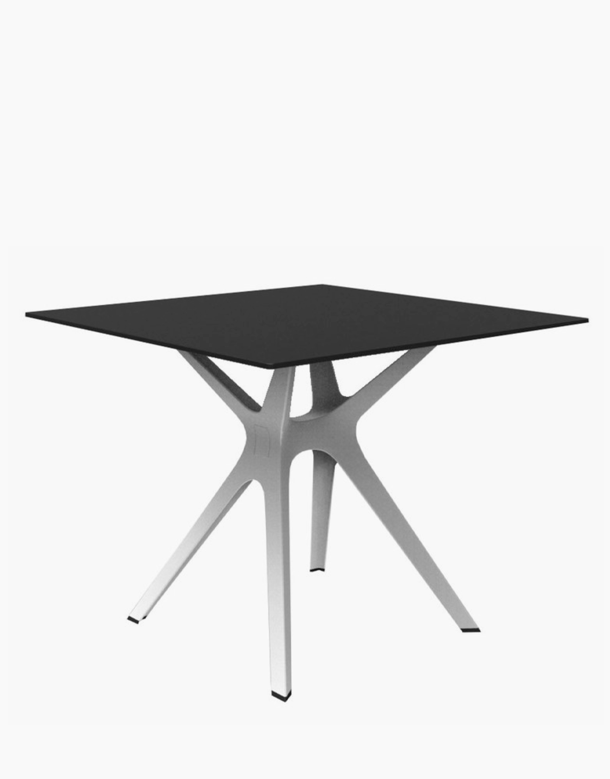 Acheter la Table carrée Vela plateau noir phénolique compact de la Marque Resol. Une solution Design pour les restaurants, hôtels, agence architecte, airbnb