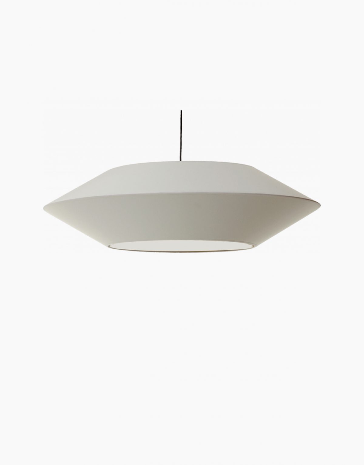 Suspension unique et moderne, conception de Flam and Luce. Référence : SUSP.OVNI2.P73/ALZGLD Disponible à Solution Design proche de Toulouse