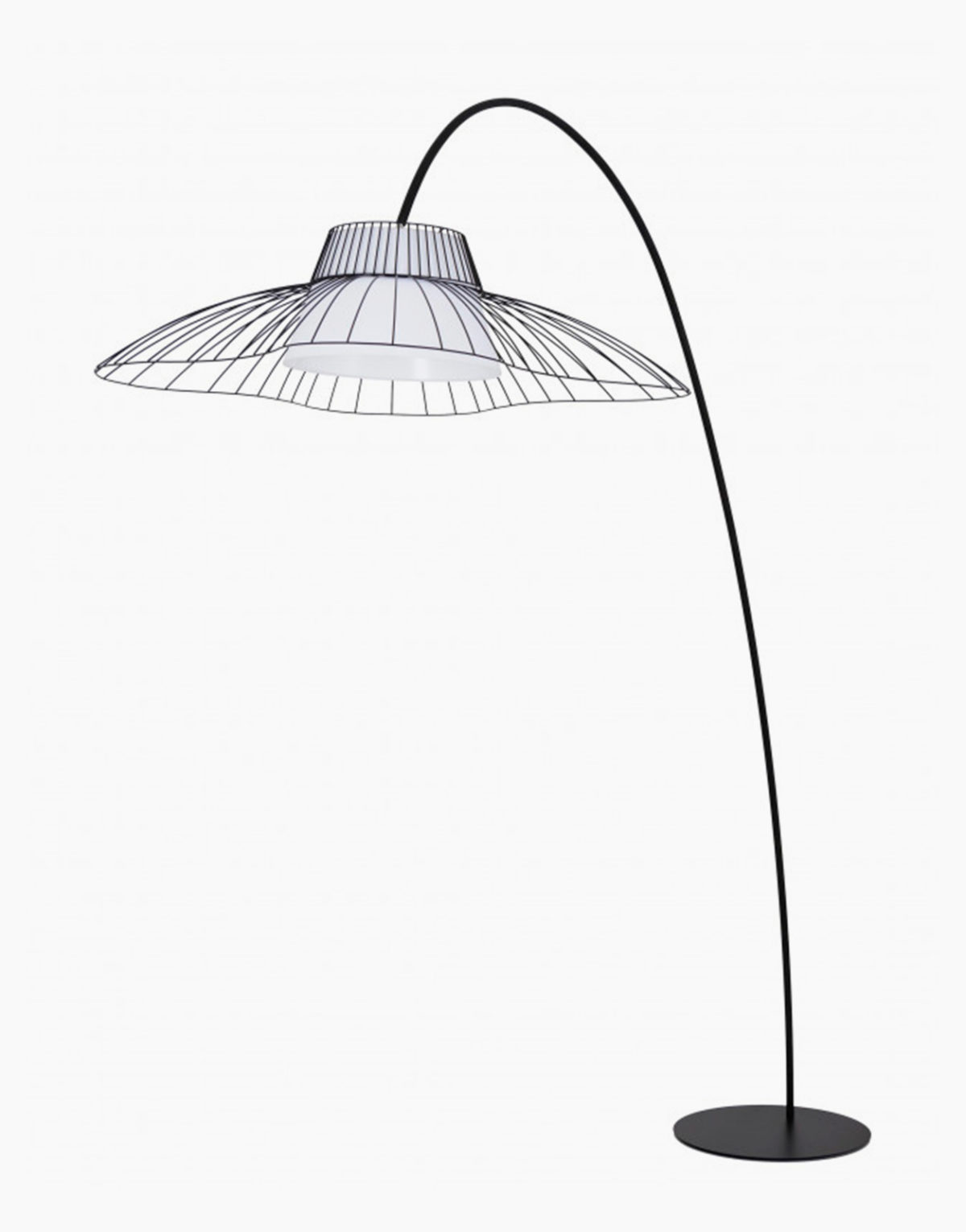 Lampadaire original métallisé noir par Olivier Toulouse pour Flam and Luce. Dispo à Solution Design proche de Toulouse au Fauga.
