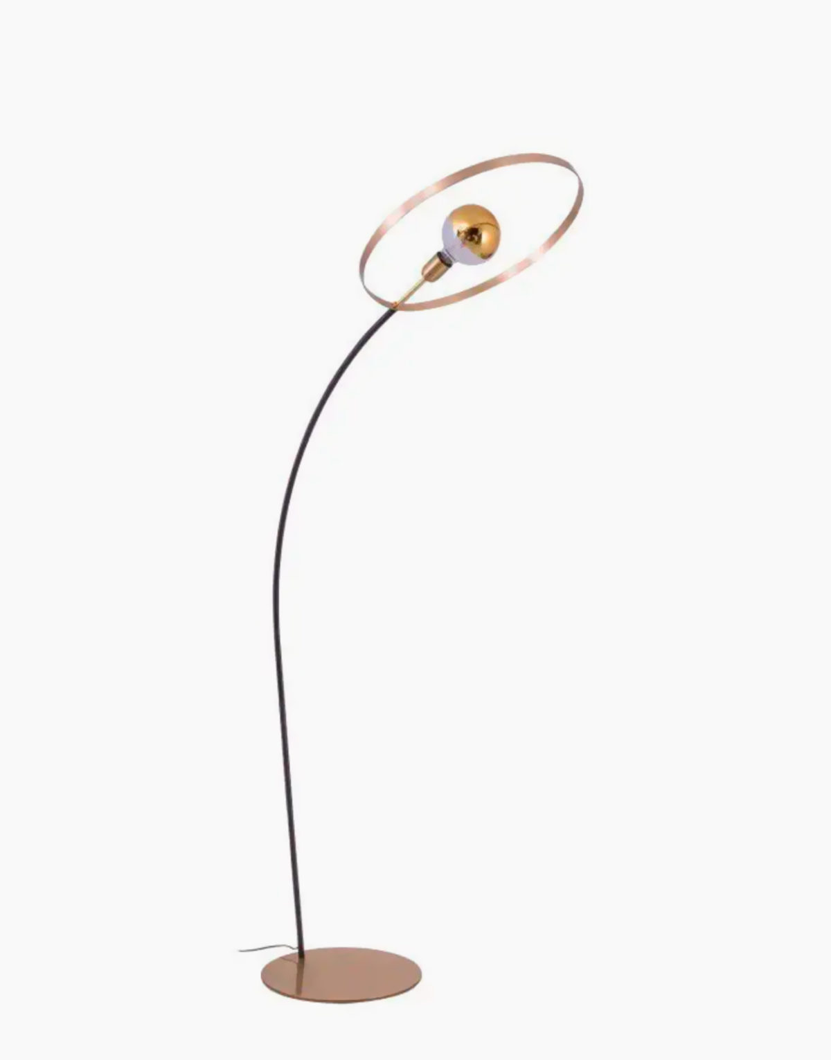 Lampadaire LMP Mytil S noir et or en métal doré de Flam & Luce en vente chez Solution Design, designer Olivier Toulouse lumineux design