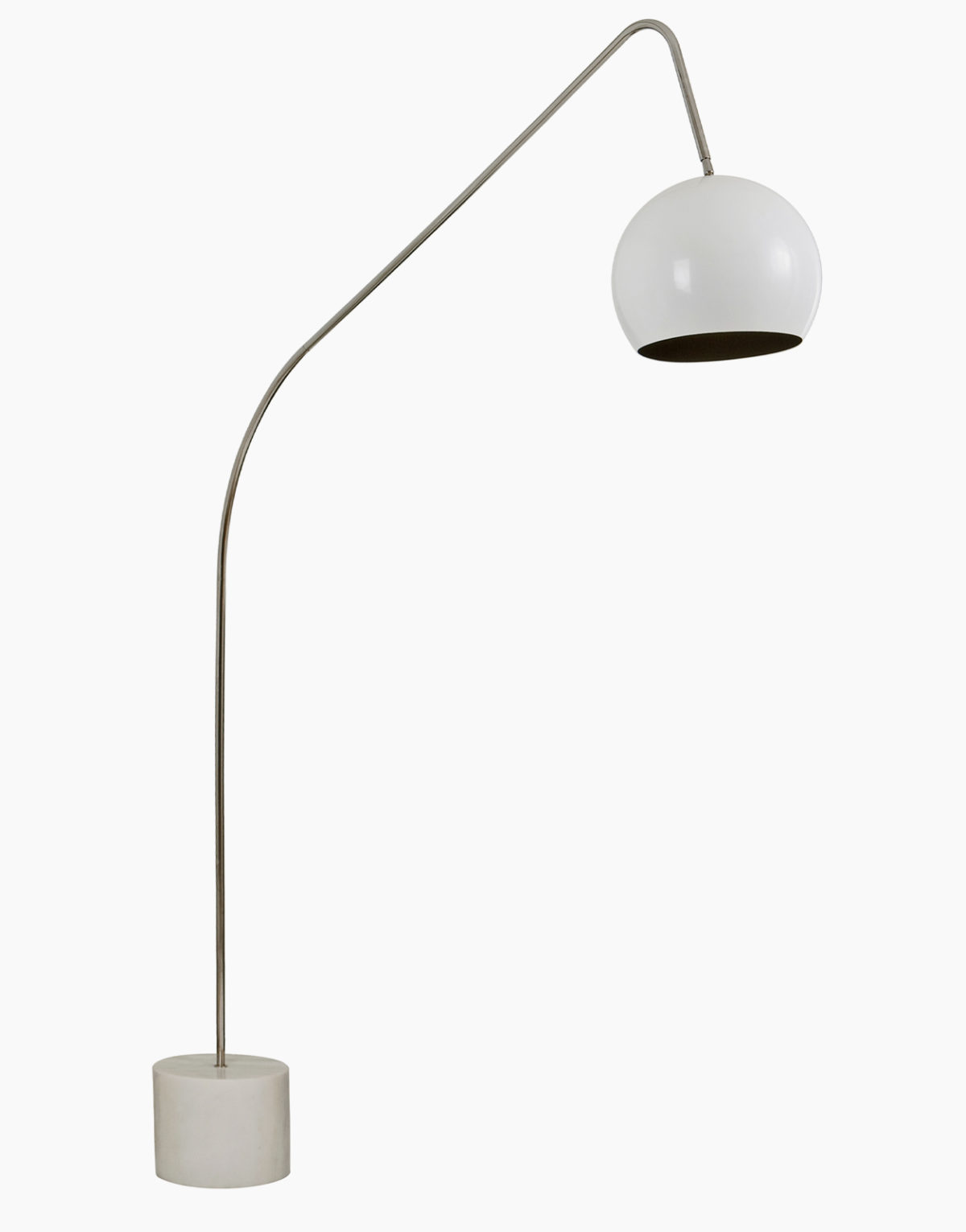 Lampadaire LMP Alpha blanc marbre de Flam & Luce en vente chez Solution Design, designer Olivier Toulouse lumineux design styles minimaliste
