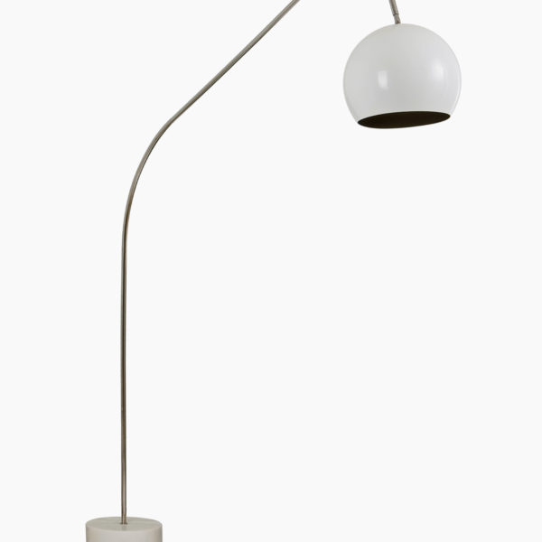 Lampadaire LMP Alpha blanc marbre de Flam & Luce en vente chez Solution Design, designer Olivier Toulouse lumineux design styles minimaliste