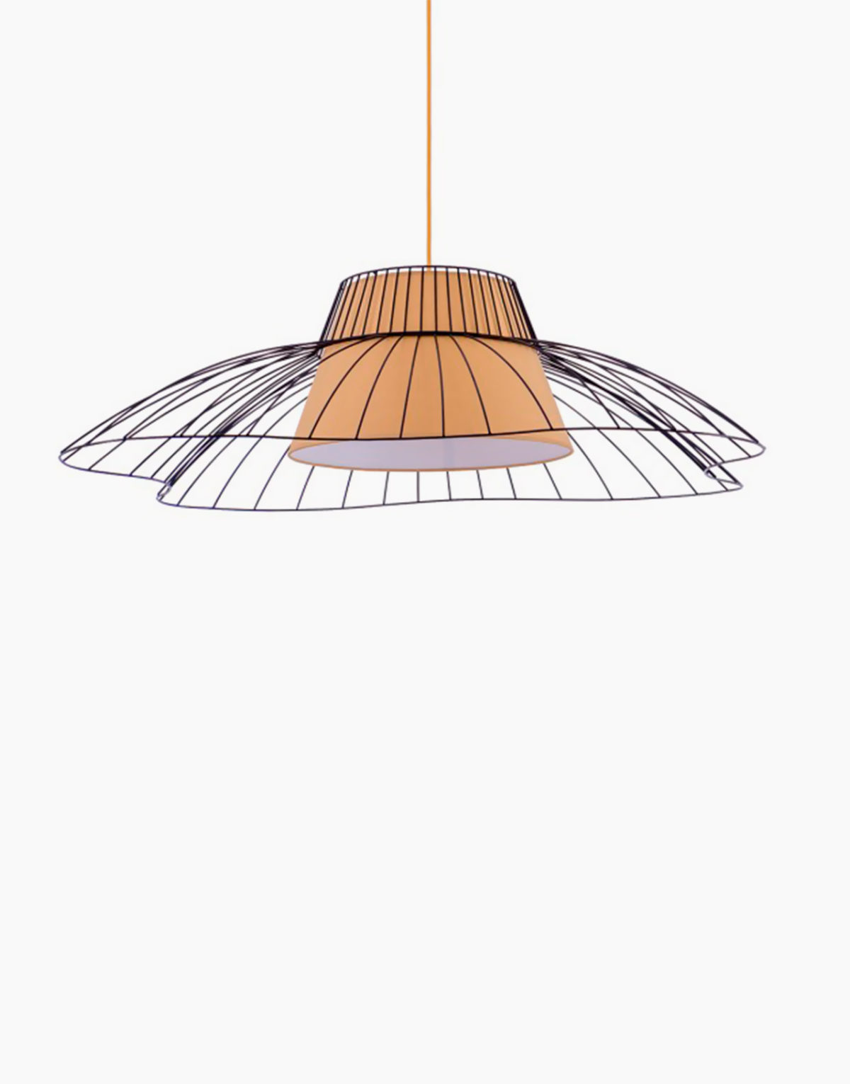 Suspension design SUSP Curvy de Flam & Luce désigné par Olivier Toulouse vendu par Solution Design autres couleurs d'abat-jour nous contacter