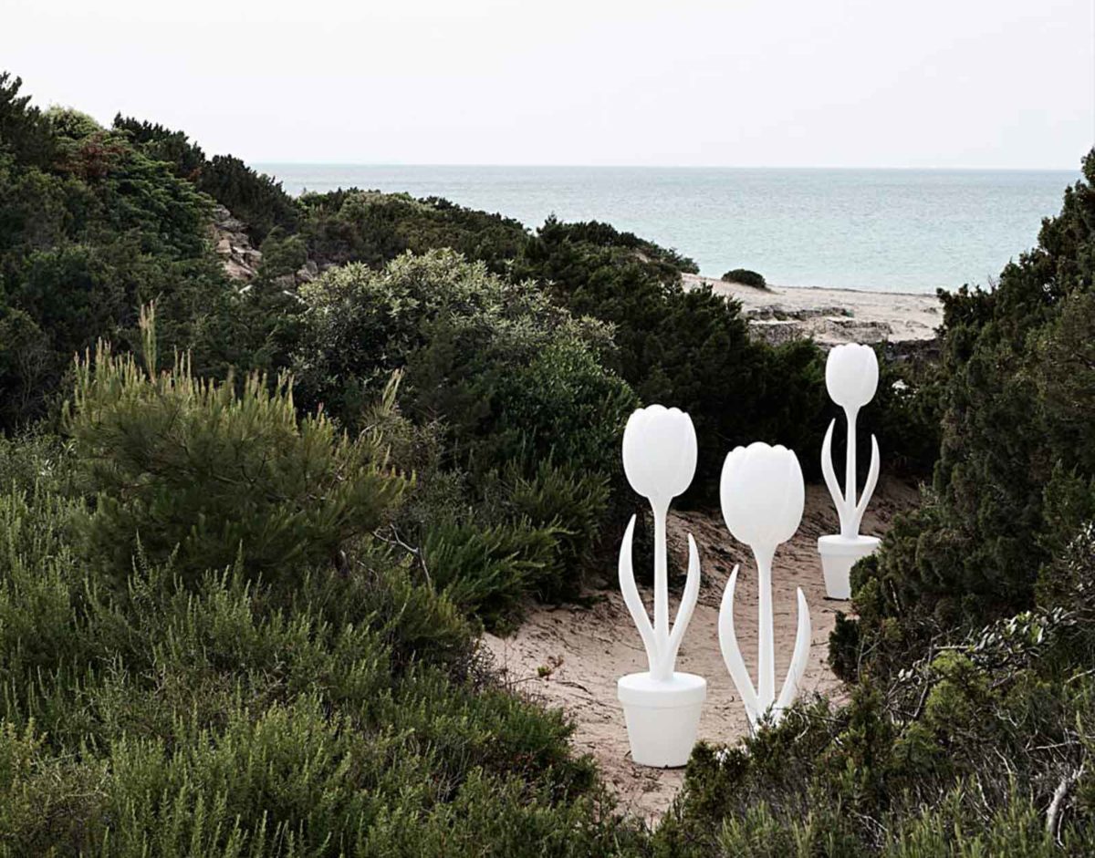 Tulip XL lumineuse - Lampadaire de décoration intérieur extérieur Lampe fleur tulipe géante déco lumineuse 151 cm MYYOUR