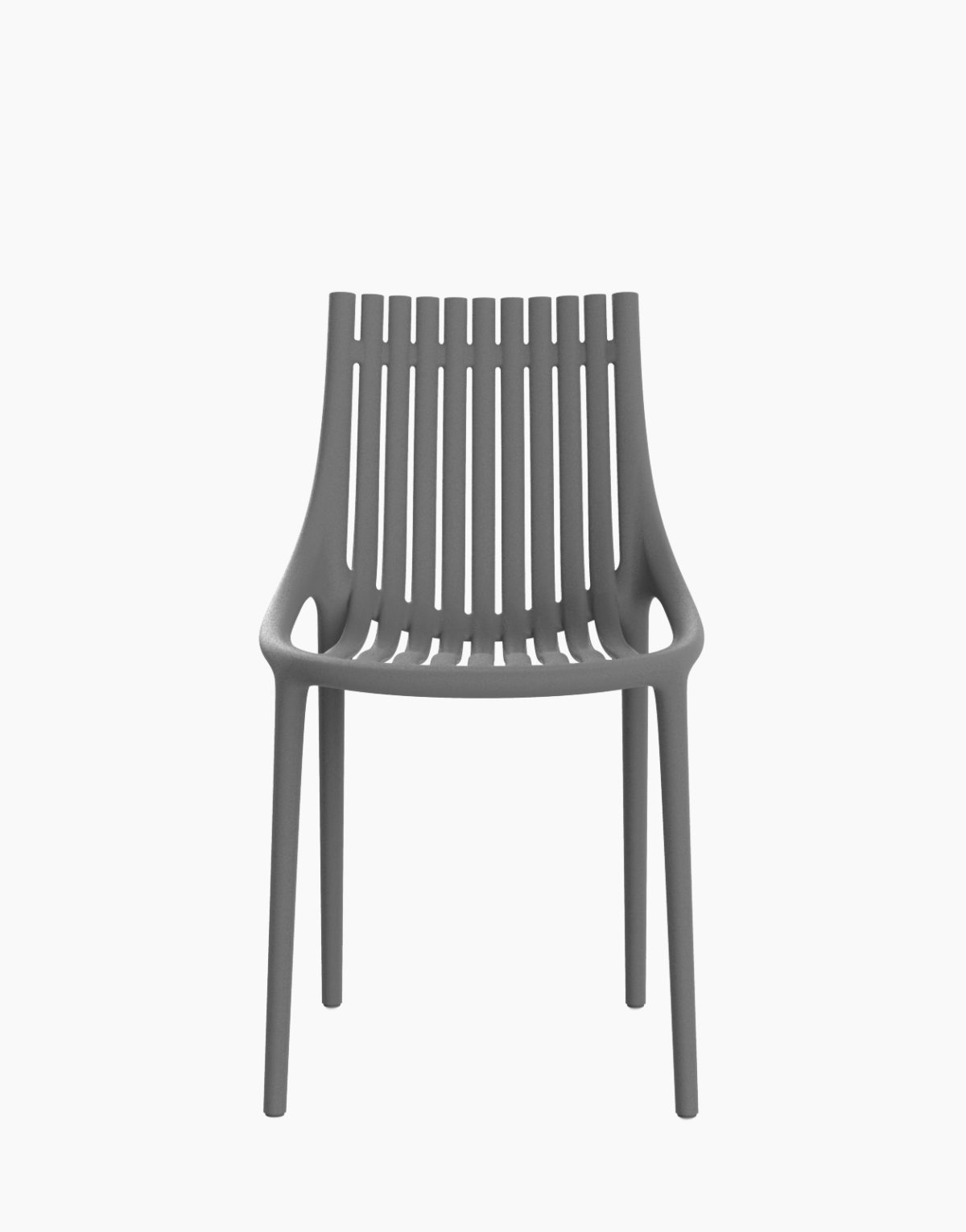 Lot de 4 chaises design Ibiza de Vondom pour l'extérieur forme ondulées designer Eugeni Quitllet Hôtel restaurant bar chic plage piscine