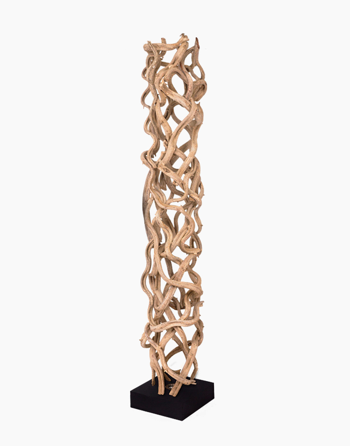 LMP.ET0402/K1 Lampadaire LMP Kano en bois naturel embase noire luminaire solution design pour intérieur de Flam and Luce