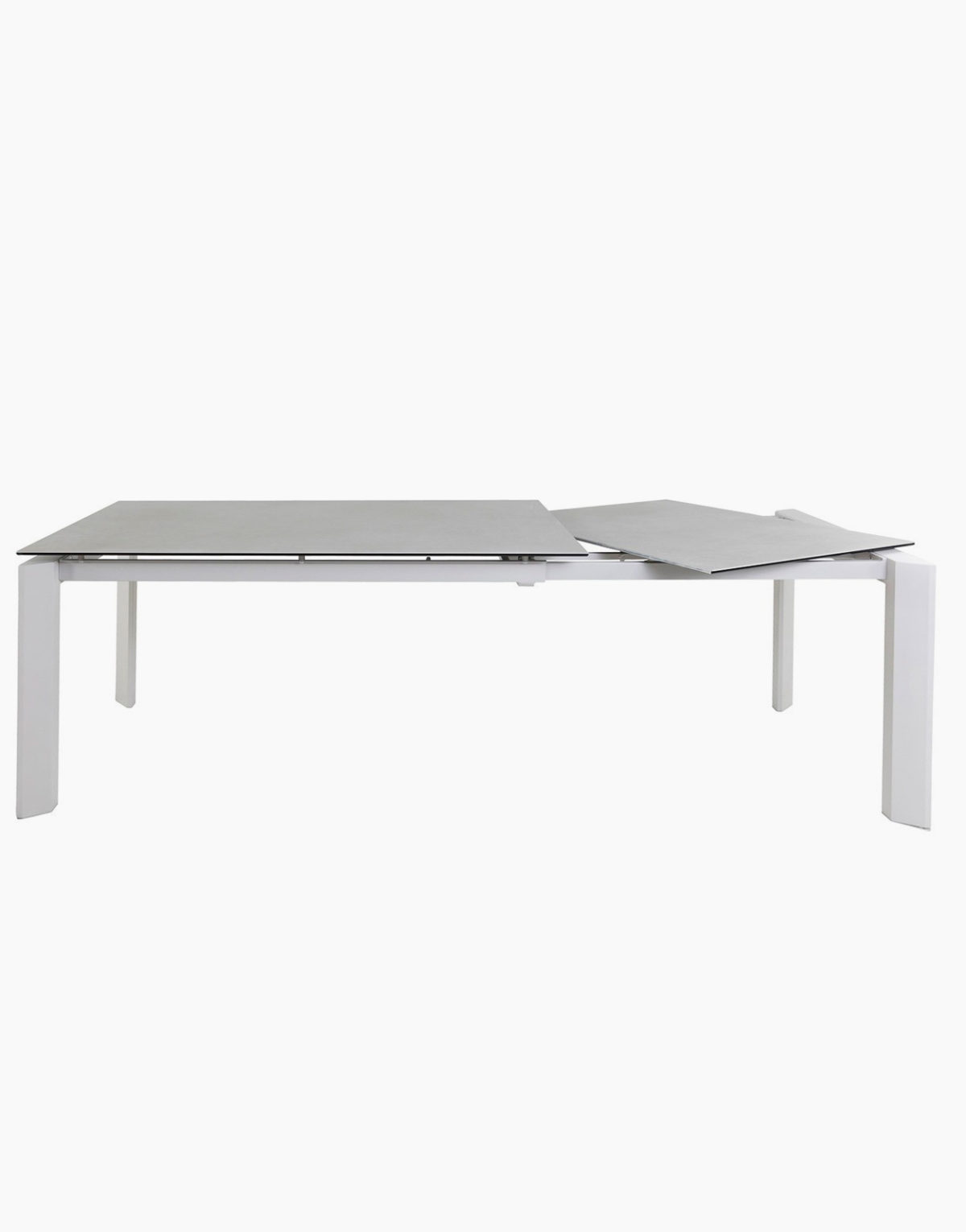 Table extensible Concrete en céramique 160 x 90 cm avec rallonge intégrée salle à manger table repas restaurant salon intérieur ou extérieur