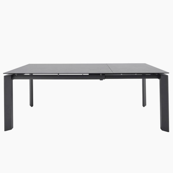 Table extensible Stone en céramique 160 x 90 cm avec rallonge intégrée salle à manger table repas restaurant salon intérieur ou extérieur