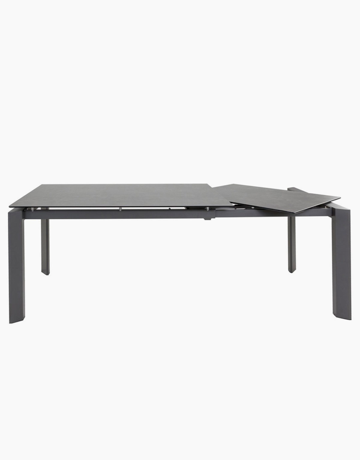 Table extensible Stone en céramique 160 x 90 cm avec rallonge intégrée salle à manger table repas restaurant salon intérieur ou extérieur