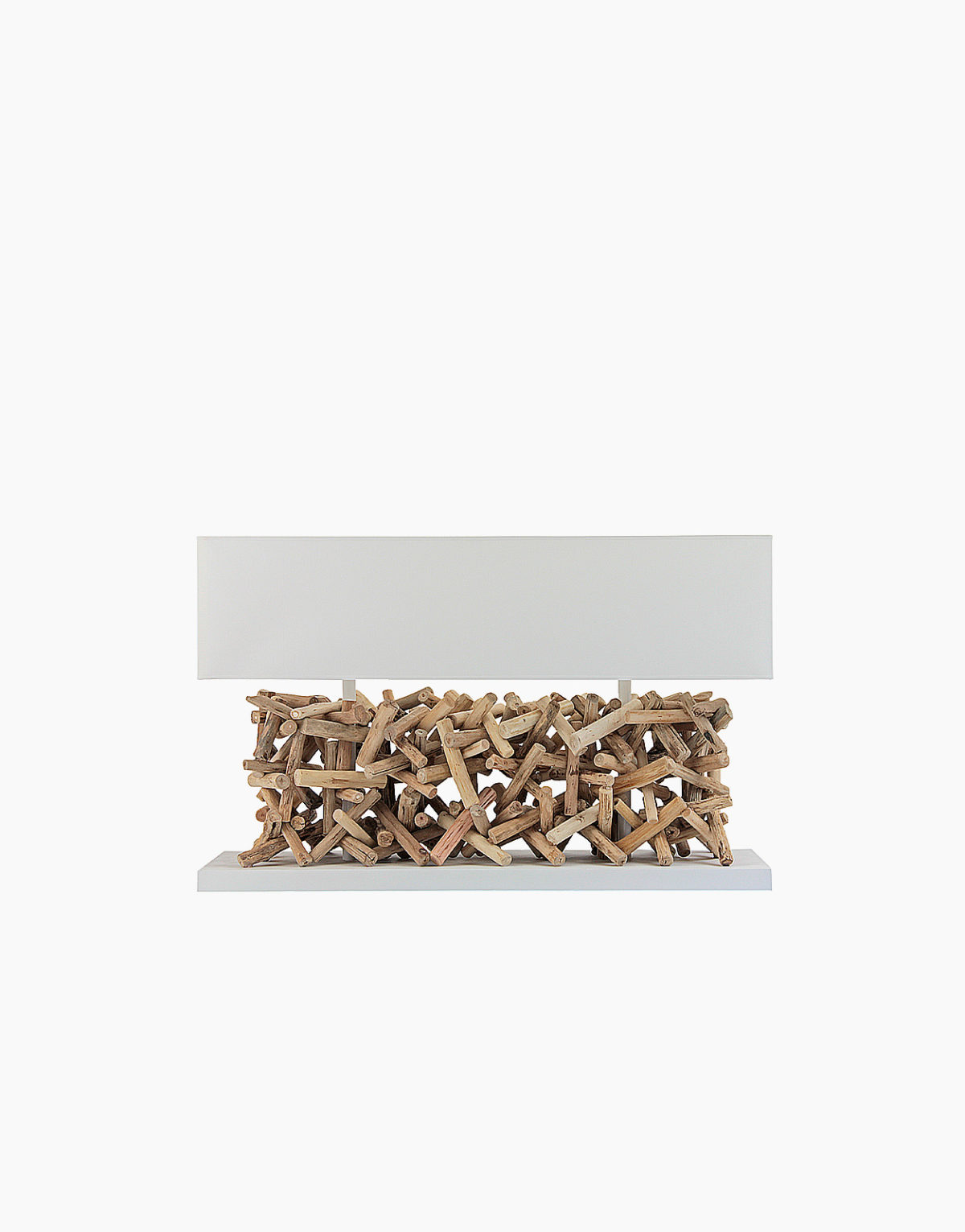 L.ET0359/W1 Lampe de table calcutta en bois naturel flotté solution design pour intérieur salon chambre restaurant hôtel