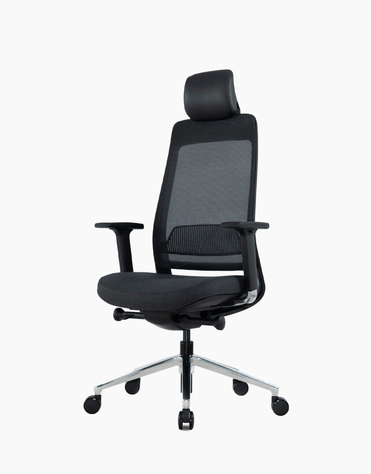 Chaise Fauteuil de bureau Fairfax noir 7392 bureautique open space Médiathèque Solution Design professionnel synchrone accoudoirs 4D filet