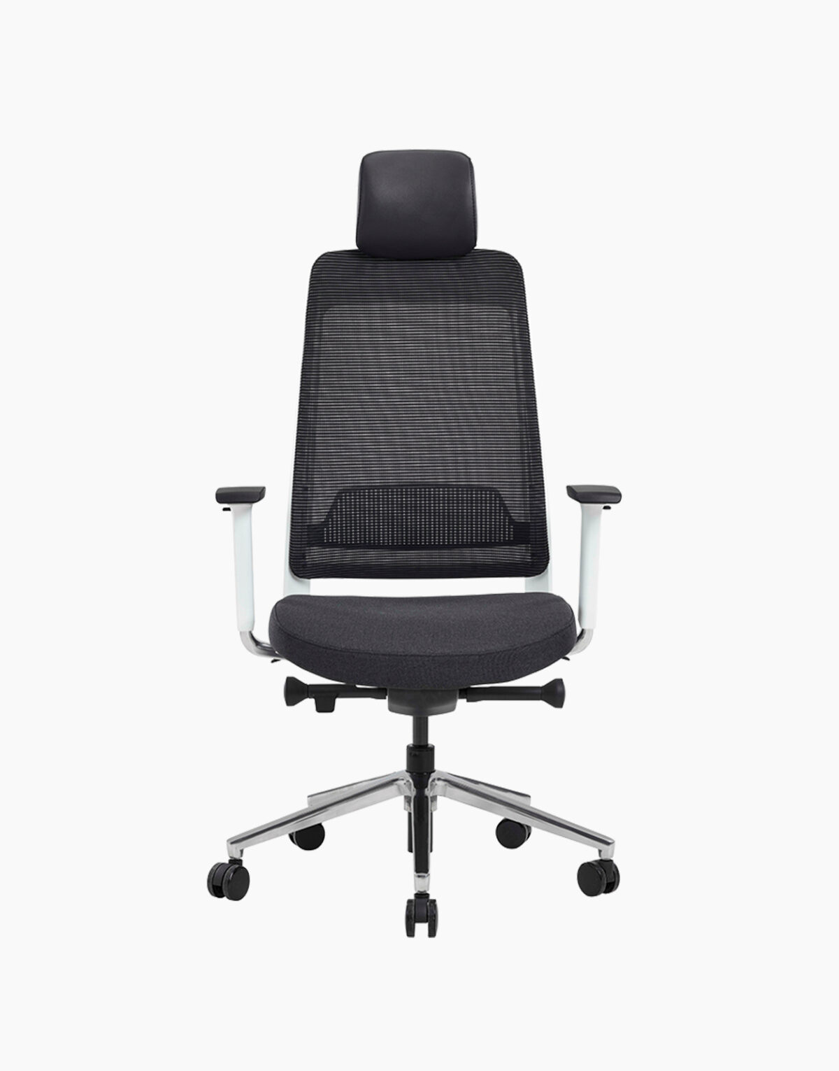 Chaise Fauteuil de bureau Fairfax blanc 7390 bureautique open space Médiathèque Solution Design professionnel synchrone accoudoirs 4D filet