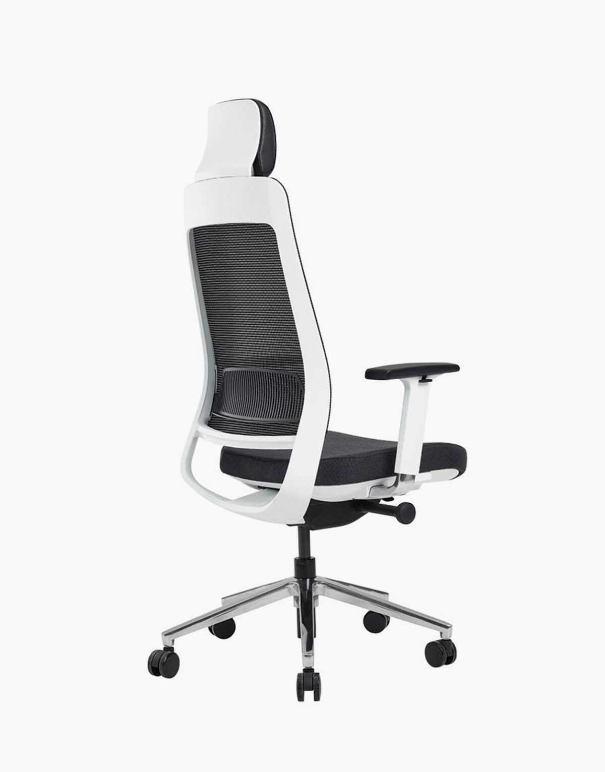 Chaise Fauteuil de bureau Fairfax blanc 7390 bureautique open space Médiathèque Solution Design professionnel synchrone accoudoirs 4D filet