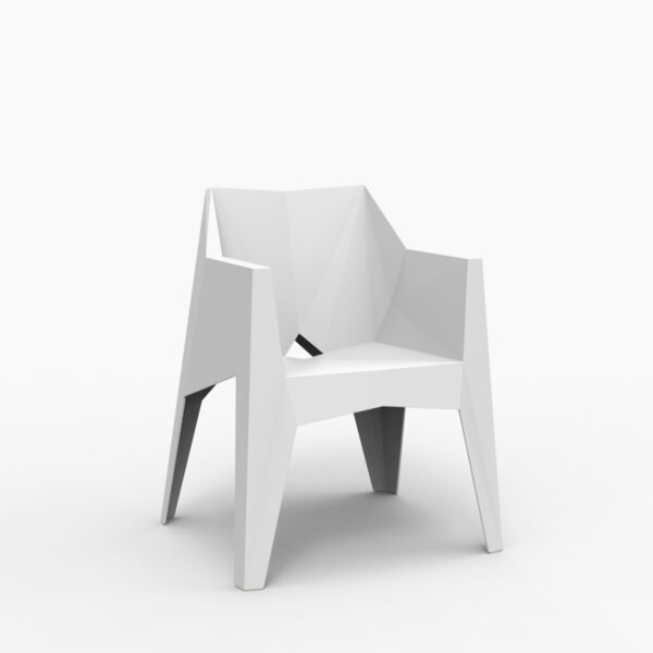 Lot de 4 fauteuil Voxel de Vondom conçu par le designer Karim Rashid. Solution Design mobilier design intérieur extérieur pour professionnel