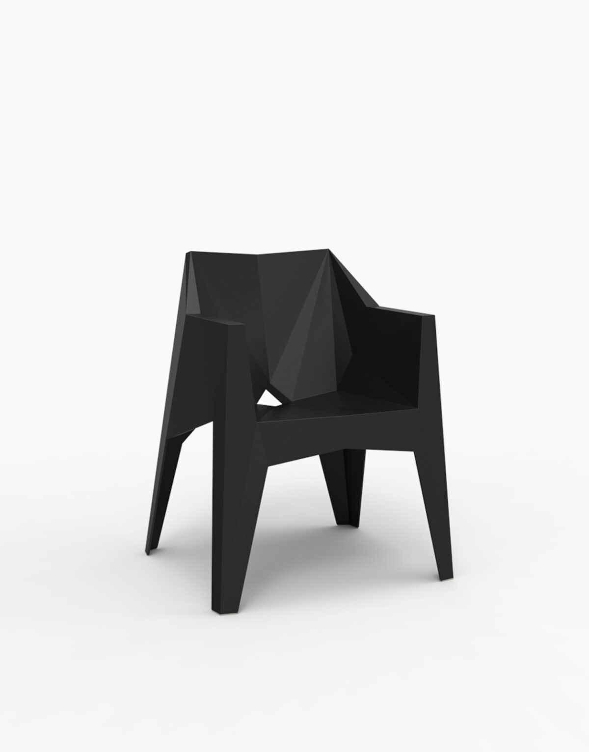 Lot de 4 fauteuil Voxel de Vondom conçu par le designer Karim Rashid. Solution Design mobilier design intérieur extérieur pour professionnel