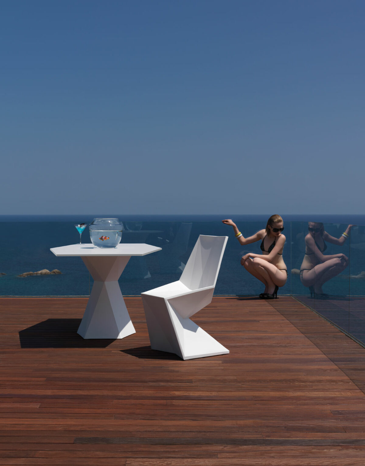Acheter Grande Table de repas Vertex intérieur et extérieur Marque Vondom Solution design Toulouse Designé par Karim Rashid 51008