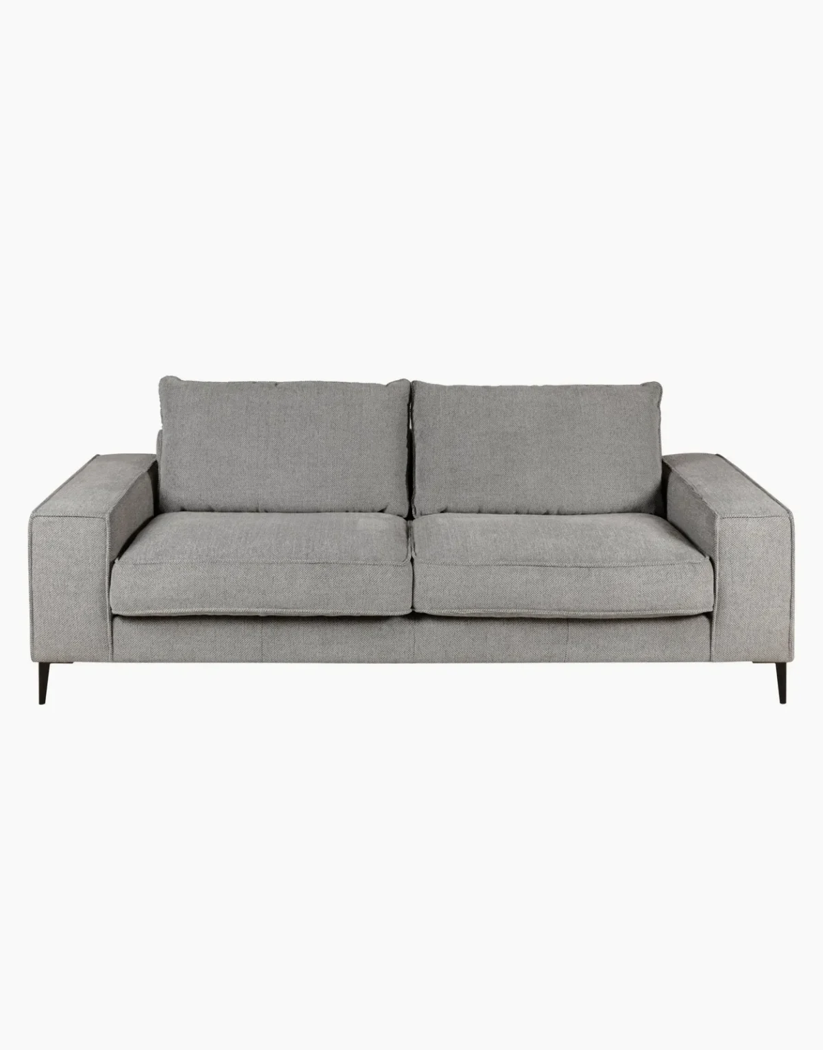 Canapé Brett en tissu gris clair – 3 places - Mobilier Luminaire Bureau soft3p091