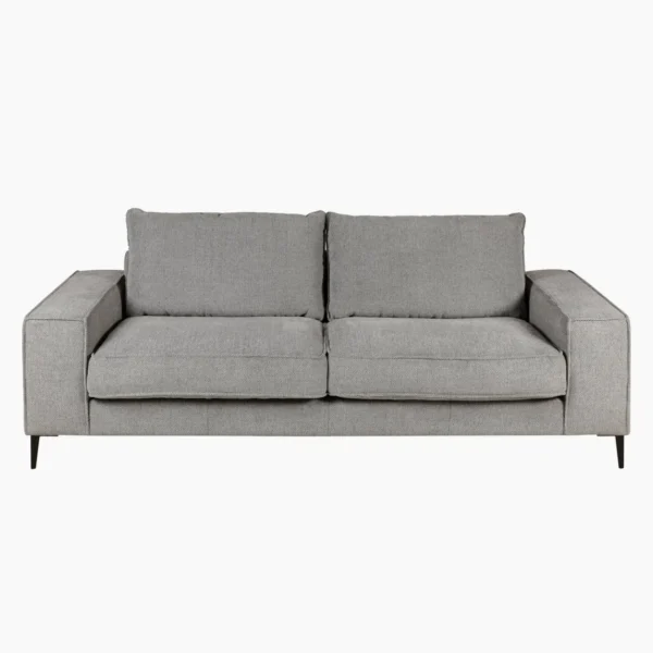 Canapé Brett en tissu gris clair – 3 places - Mobilier Luminaire Bureau soft3p091