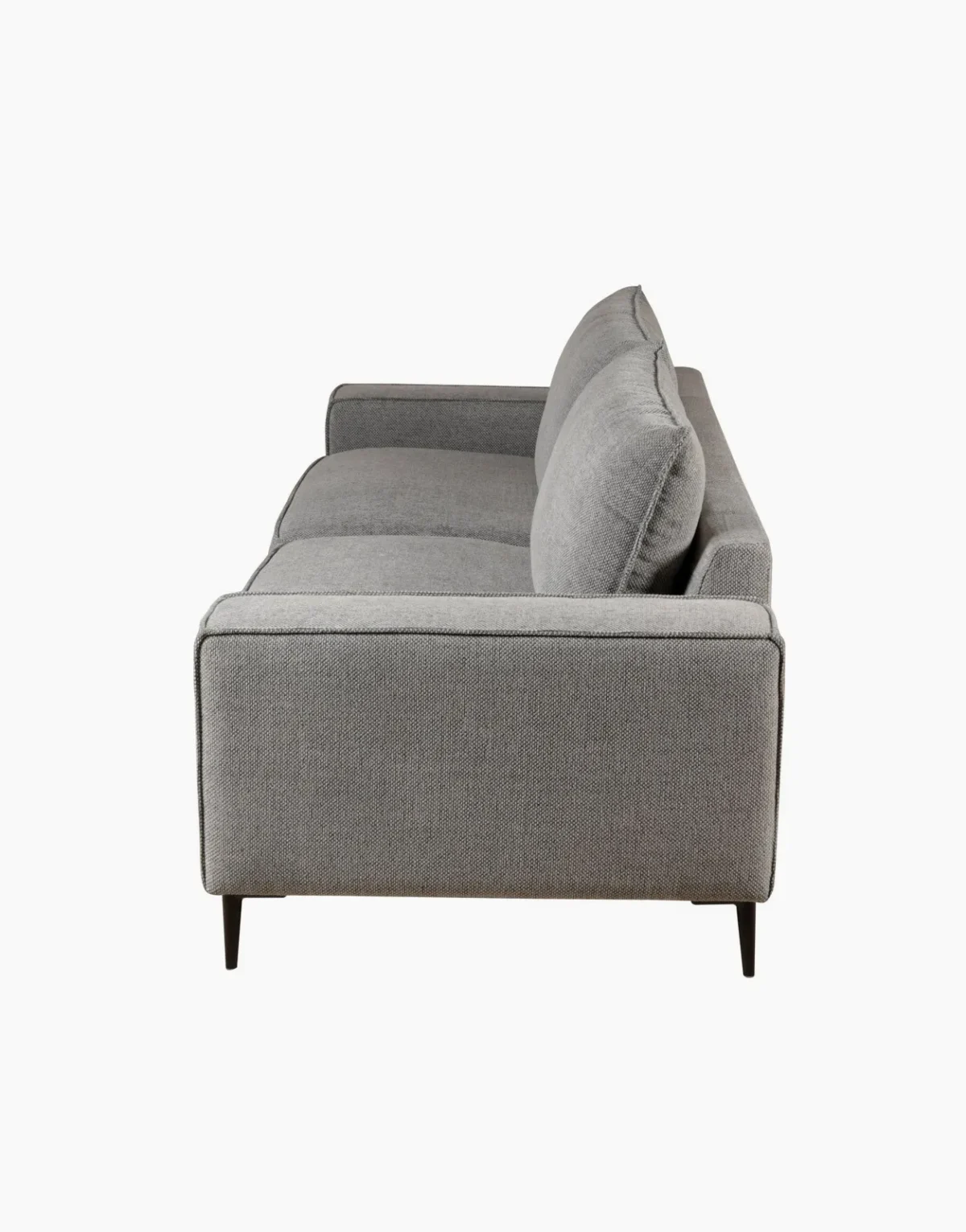 Canapé Brett en tissu gris clair – 3 places - Mobilier Luminaire Bureau soft3p091