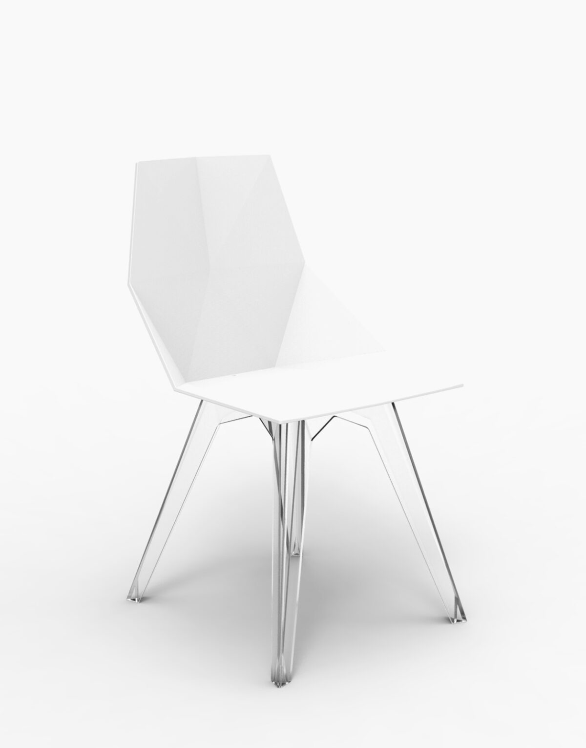 Acheter chaise pieds transparent Faz Vondom à Toulouse Solution Design mobilier professionnel terrasse hôtel restaurant cabinet agence