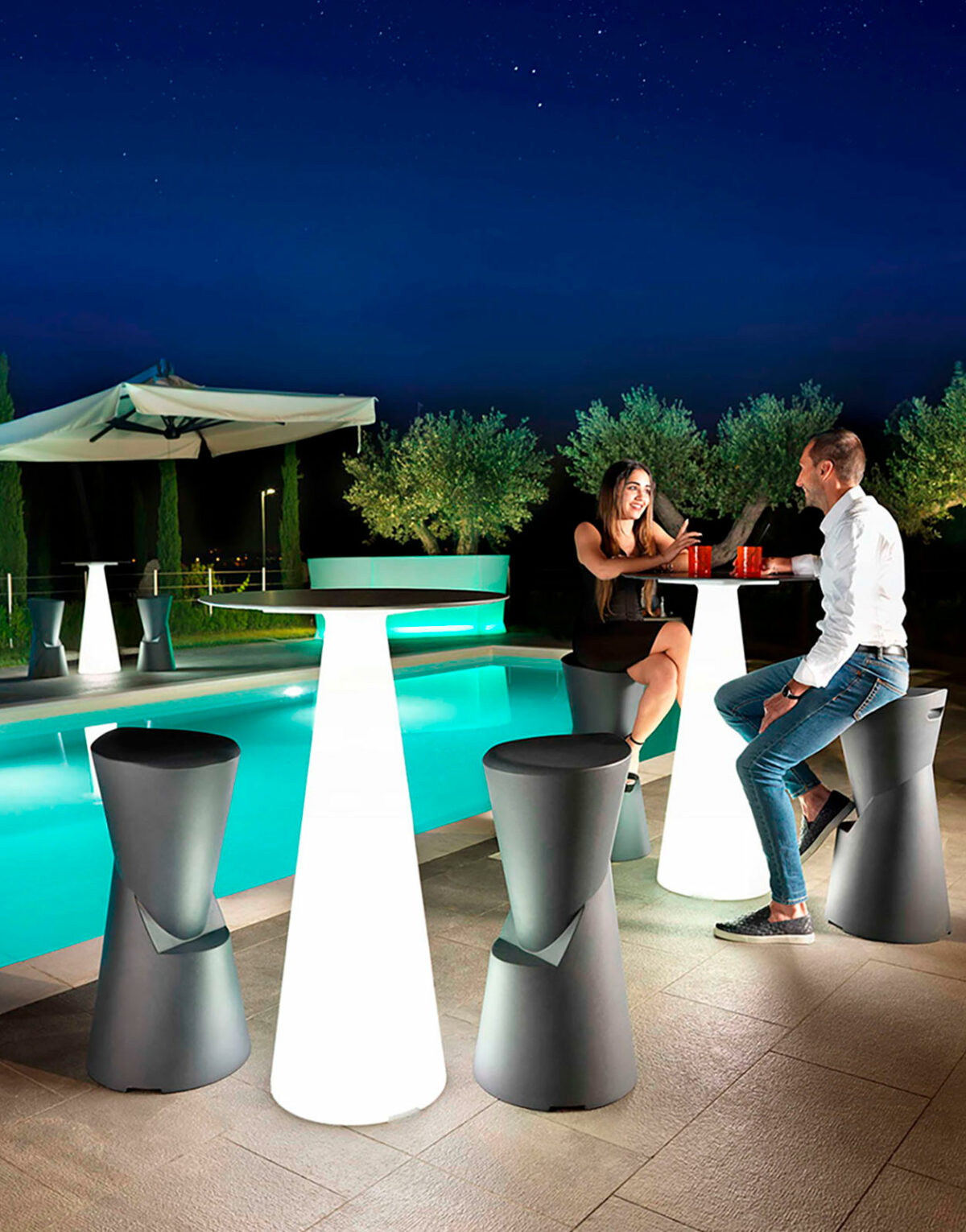 Acheter Tabouret de bar Dot Lyxo design Italie - intérieur et extérieur Solution Design pour restaurant bar hôtel à Toulouse