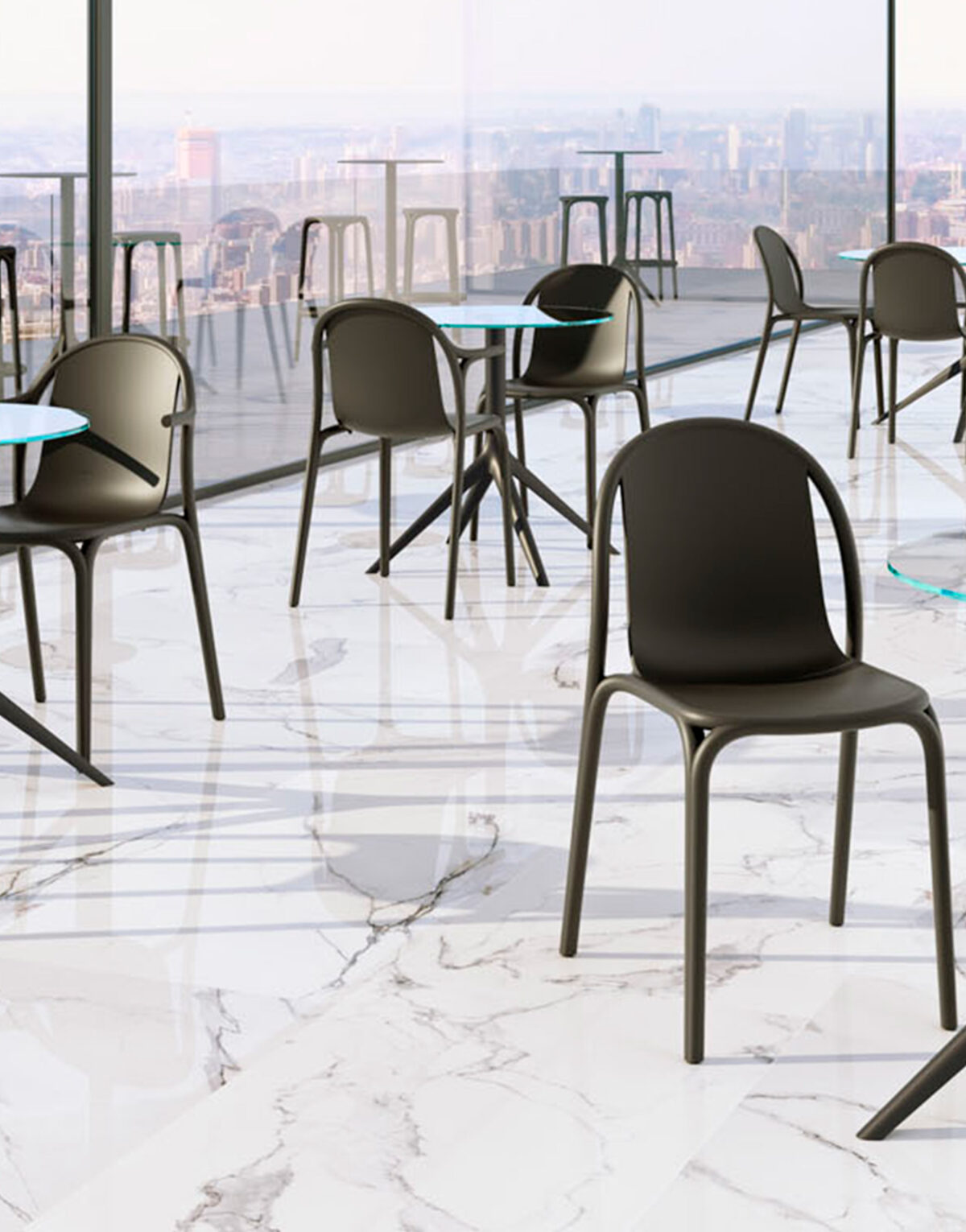 Acheter la chaise Brooklyn de Vondom à Toulouse Solution Design pour professionnel hôtellerie restaurant bar terrasse mobilier de jardin extérieur