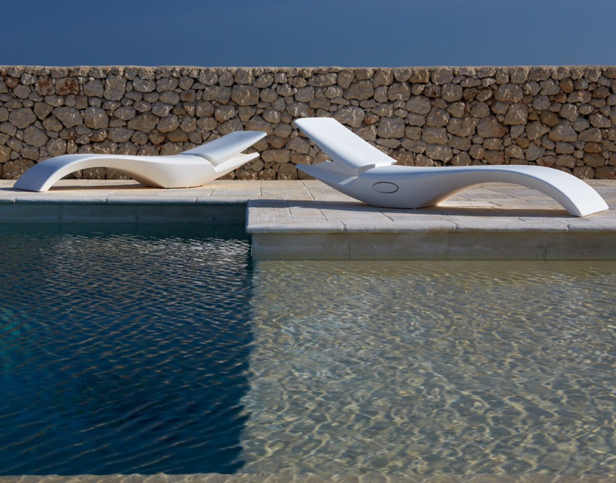 Zoé Sunbed - Chaise longue / Bain de soleil blanc - Marque MyYour – Image 2