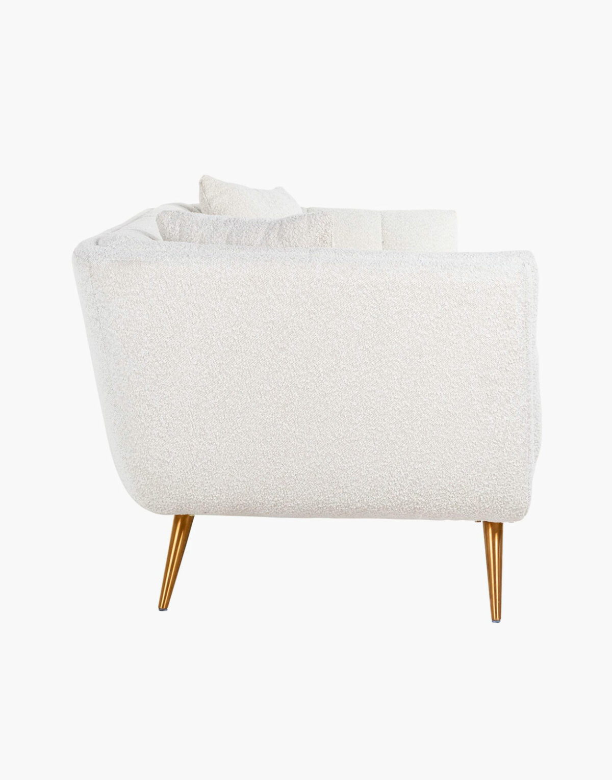 Acheter un canapé en tissu bouclé blanc Huxley de la marque Richmond à Toulouse Solution Design pour professionnel commerçant restaurant hôtel airbnb
