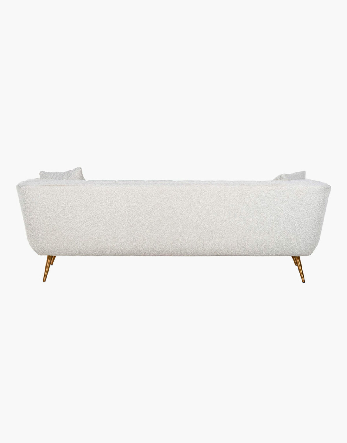 Acheter un canapé en tissu bouclé blanc Huxley de la marque Richmond à Toulouse Solution Design pour professionnel commerçant restaurant hôtel airbnb