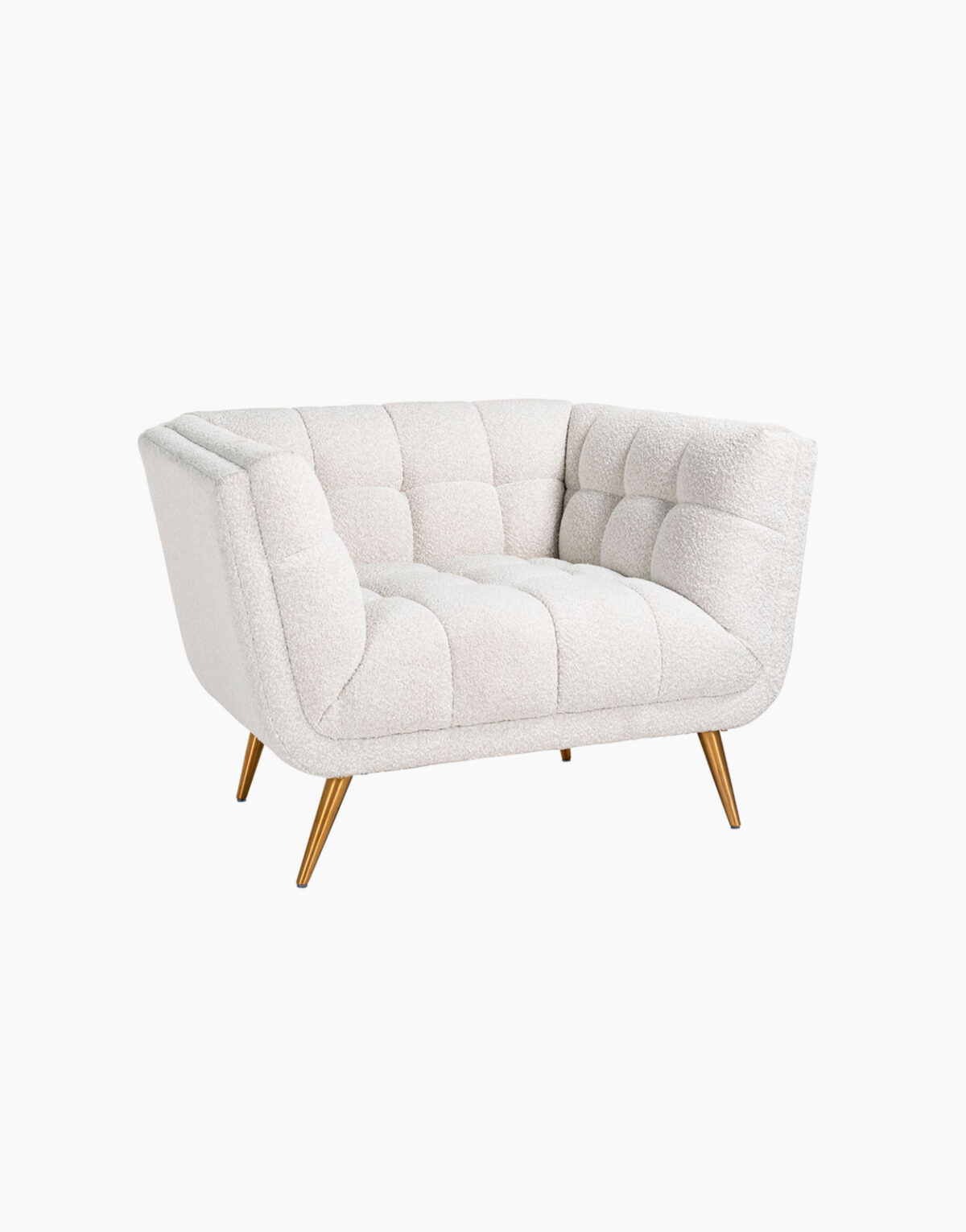 Acheter un fauteuil en tissu bouclé blanc Huxley S5125 de la marque Richmond à Toulouse Solution Design pour professionnel commerçant restaurant hôtel airbnb