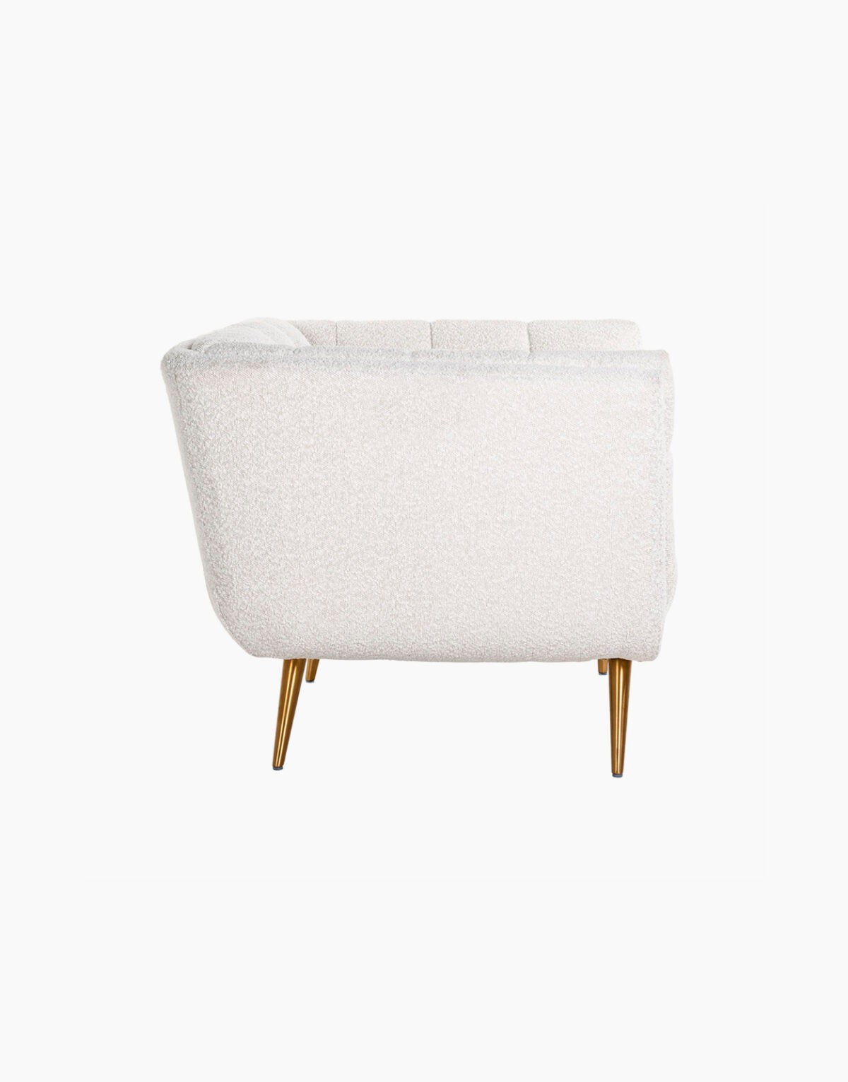 Acheter un fauteuil en tissu bouclé blanc Huxley S5125 de la marque Richmond à Toulouse Solution Design pour professionnel commerçant restaurant hôtel airbnb