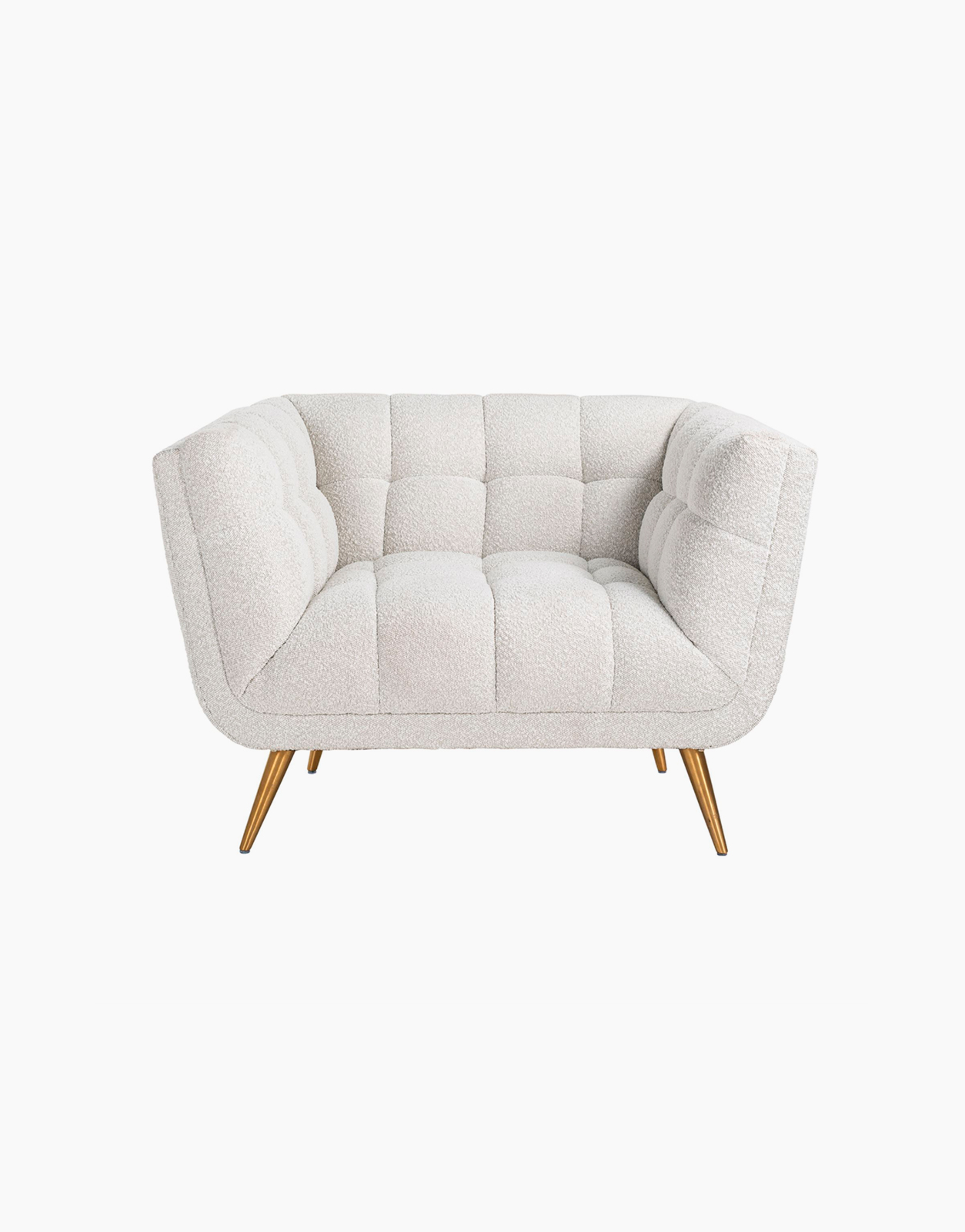 Acheter un fauteuil en tissu bouclé blanc Huxley S5125 de la marque Richmond à Toulouse Solution Design pour professionnel commerçant restaurant hôtel airbnb