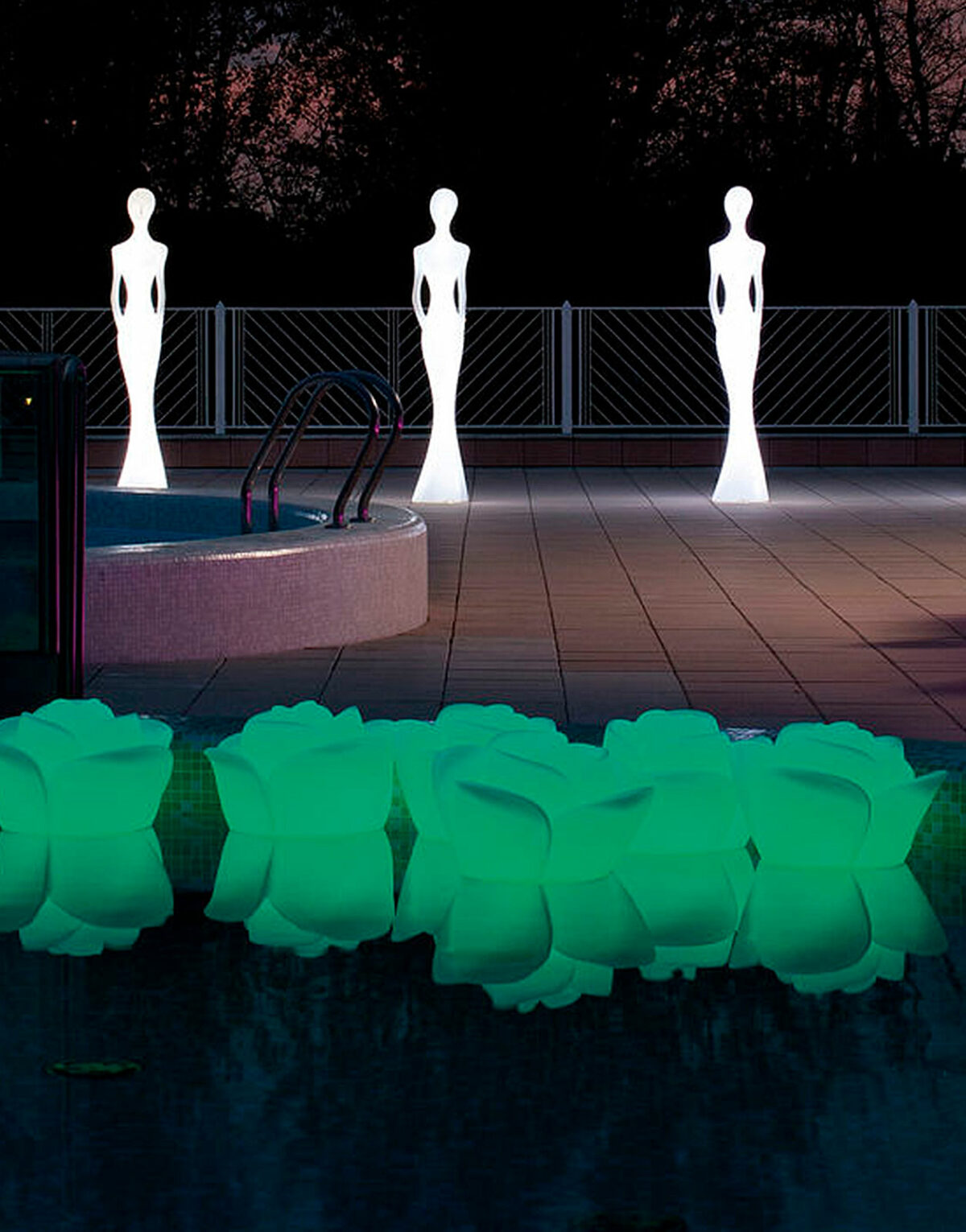 Acheter lampadaire Penelope Lampe de sol MyYour lumière blanche pour intérieur et extérieur jardin autour d'une piscine mobilier de marque Solution Design