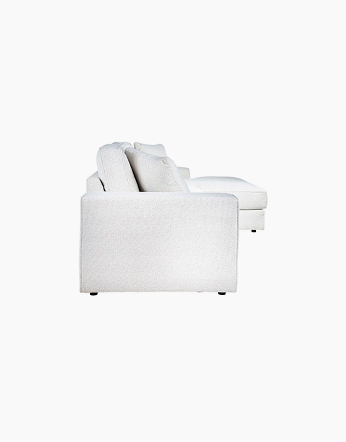 Acheter un canapé angle en tissu bouclé blanc méridienne de la marque Richmond à Toulouse Solution Design pour professionnel