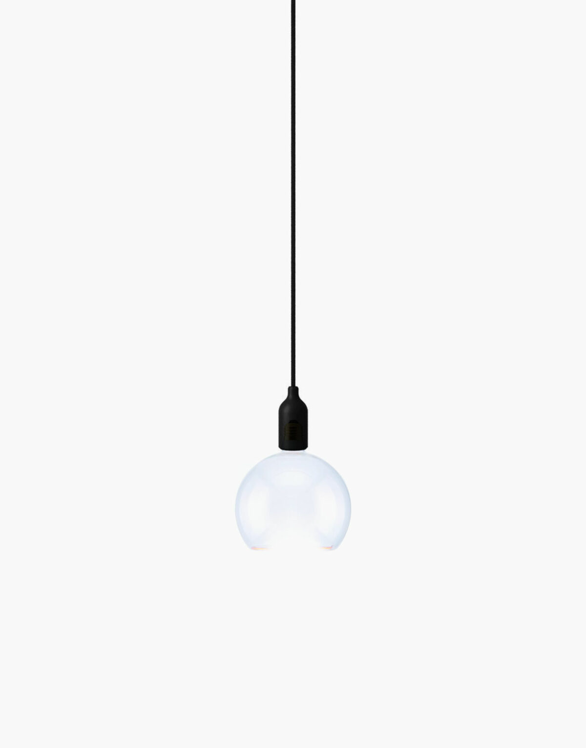 Acheter Suspension colorée en silicone Créative Cable avec câble textile noir avec ampoule Segula