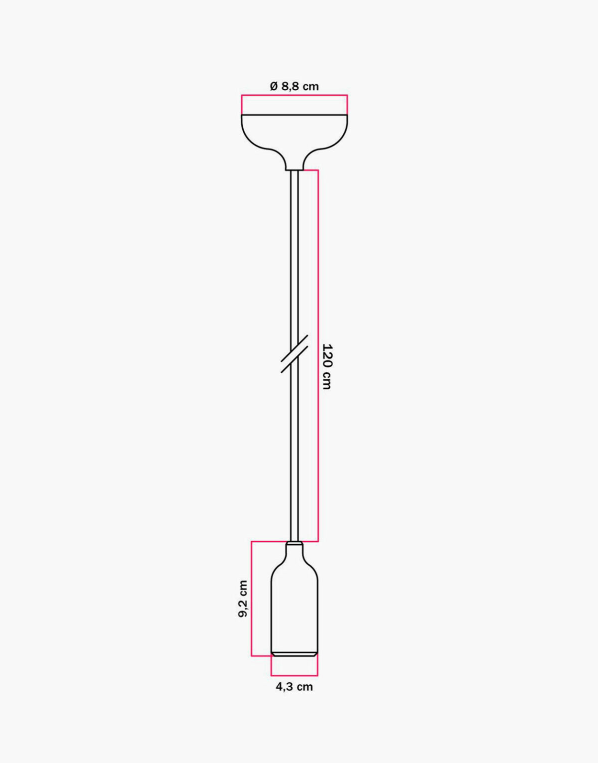 Acheter Suspension colorée en silicone avec câble textile avec ampoule Segula