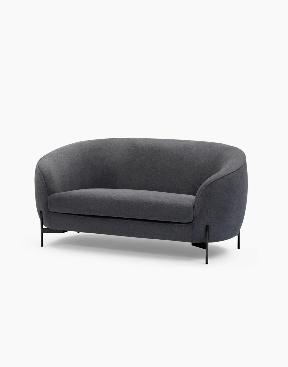 Acheter le canapé Moon en tissu gris anthracite 2 places sur le site de vente de mobilier luminaire et bureau près de Toulouse