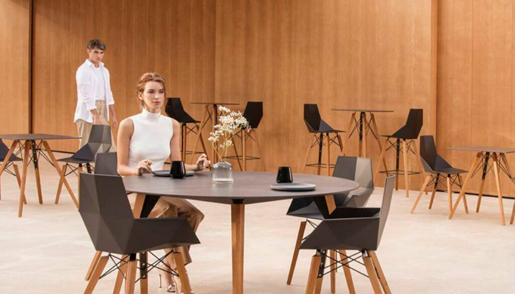 Mobilier de bar & restaurant design, alliant qualité et esthétique, créé par des designers de renom et provenant de grandes marques.